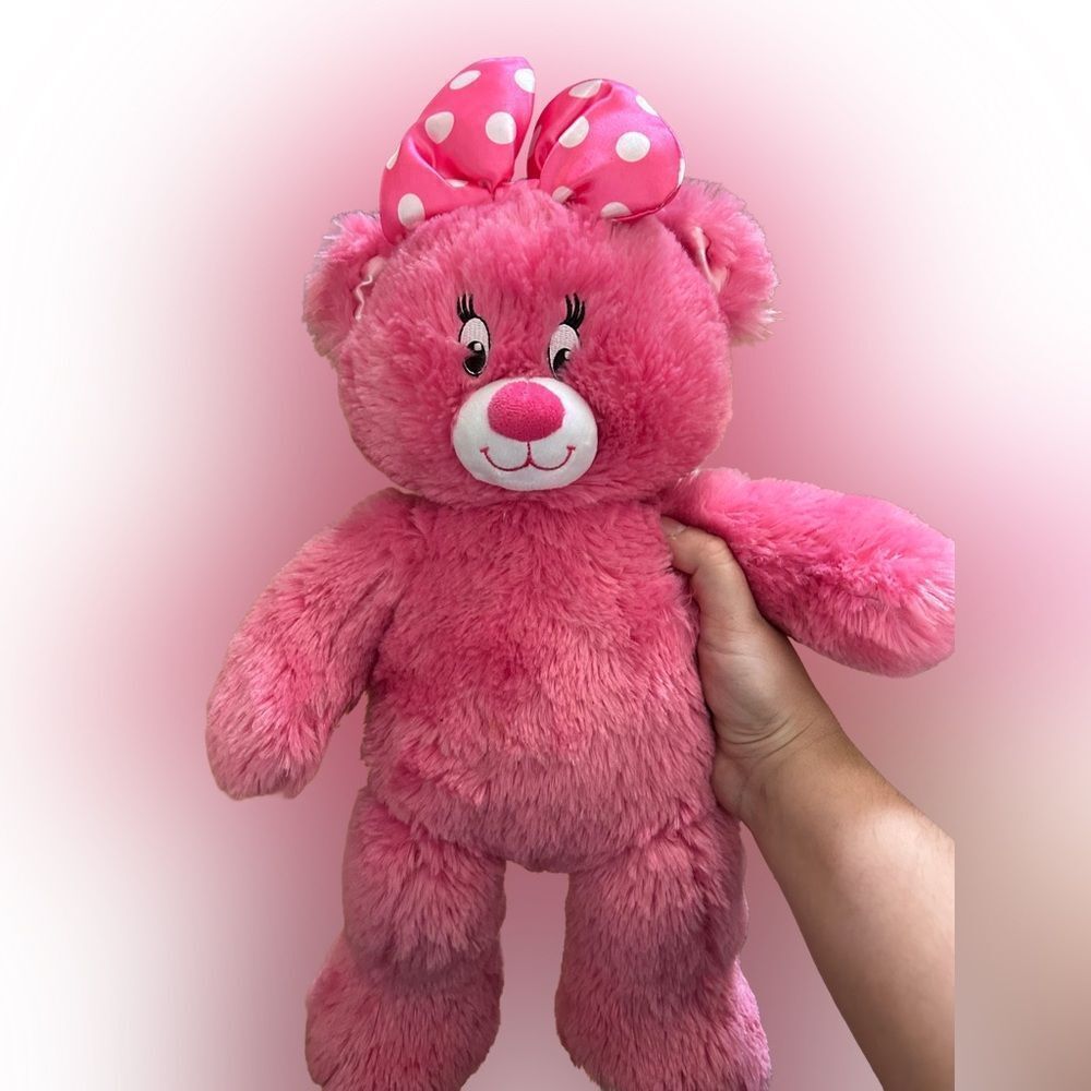 Build A Bear Minnie Mouse Teddy Bear Plush Stuffed Animal